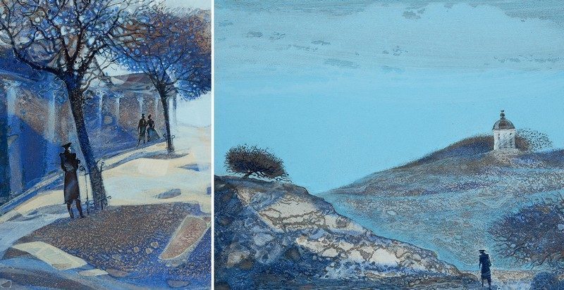 Набор открыток «С.Филенко Серия иллюстраций к роману М.Ю. Лермонтова «Герой нашего времени» - изображение 27