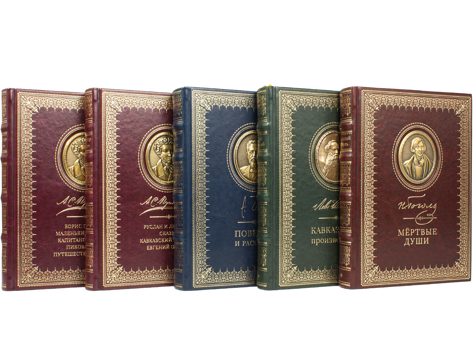 Пушкин А. С. «Избранные сочинения», Толстой Л. Н. «Кавказские произведения», Гоголь Н. В. «Мёртвые души», Чехов А. П. «Повести и рассказы» - изображение 2