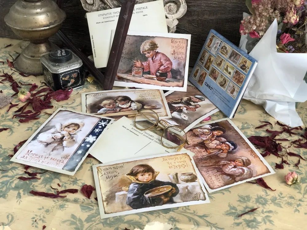 Набор открыток Рождественские открытки Елизаветы Бём (№ 1) - изображение 8