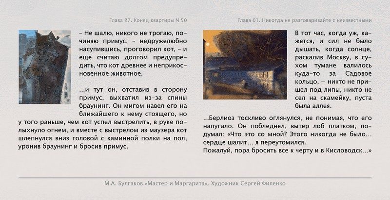 Набор открыток «С.Филенко Серия иллюстраций к роману М.А. Булгакова «Мастер и Маргарита» - изображение 22