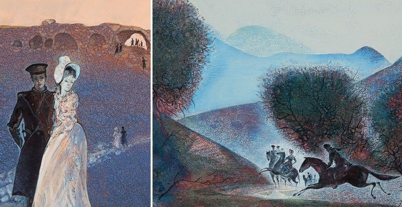 Набор открыток «С.Филенко Серия иллюстраций к роману М.Ю. Лермонтова «Герой нашего времени» - изображение 30